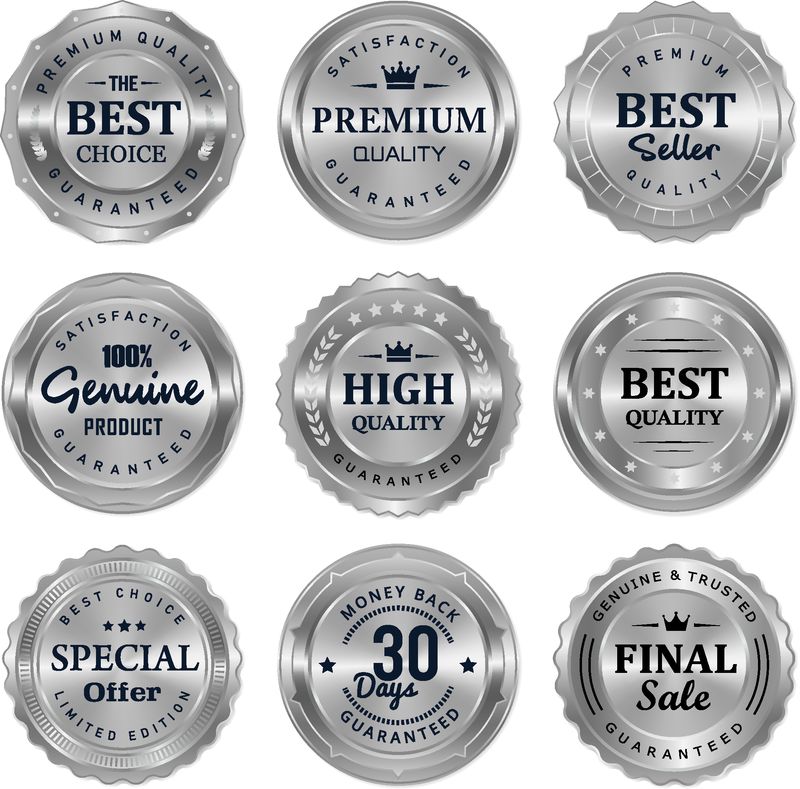 豪華印章銀徽章與金屬工藝品 卓越品質的象征